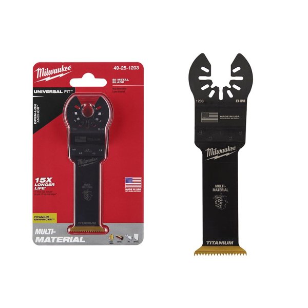 Hoja para Multiherr.BIMET.TITANIO para Mad.Metal y Pvc x 1.1/4'' Milwaukee 49-25-1203