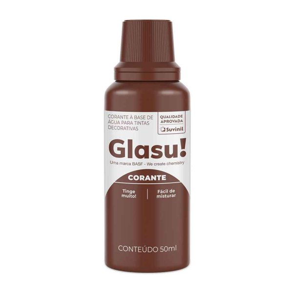 Glasu 50 ml Marrón Entonador para Pintura al Agua Caja de 12 unidades