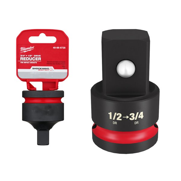 Adaptador Reductor De Impacto H 1/2'' - M 3/4'' Milwaukee 49-66-6726