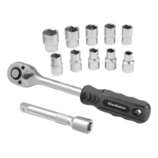 Juego de Tubos 1/2" 12 Piezas Cromo Vanadio Gladiator JT10121/2