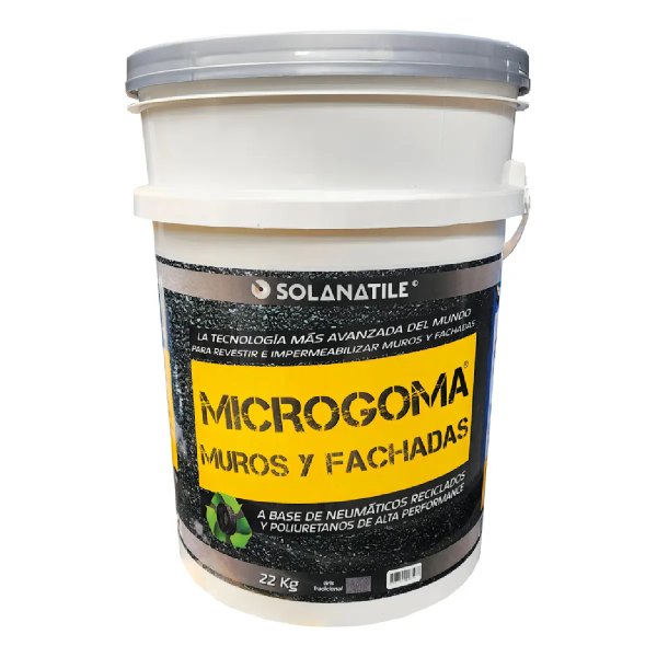 Impermeabilizante Ecológico para Muros y Fachadas Gris 22 kg Microgoma