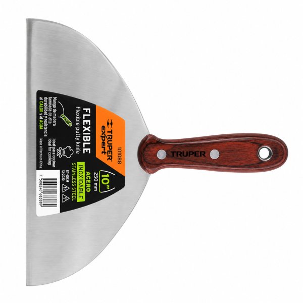 Espátula Flexible Cocina Acero Inox 10'' Truper ET-10XM