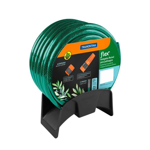 Display x32 Rollos Manguera 15m con Acoples Verde Tramontina 79322/150