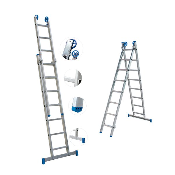 Escalera Aluminio 4 en 1- 12x2 P312 Franca
