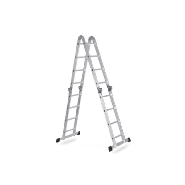 Escalera De Aluminio Convertible 16 Escalones 4.70m Goldex