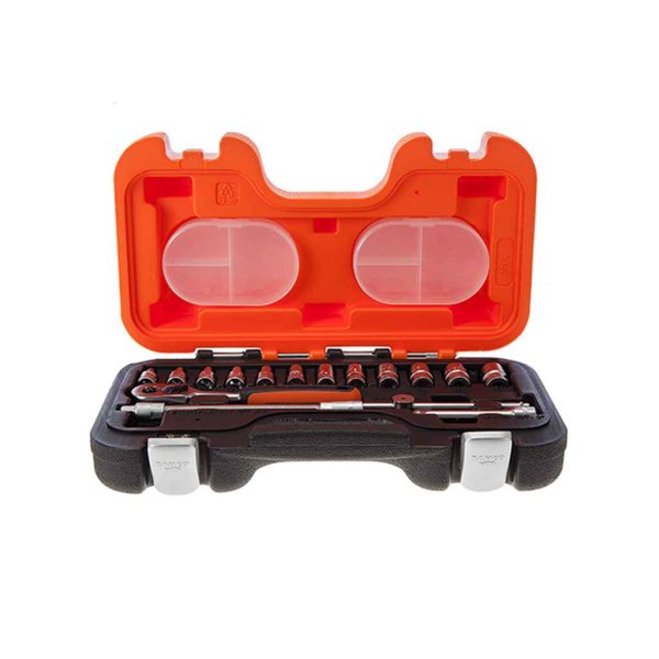 Juego De Bocallaves encastre 1/4'' Hexagonales y Accesorios 16Pz. Bahco S160/S160-A