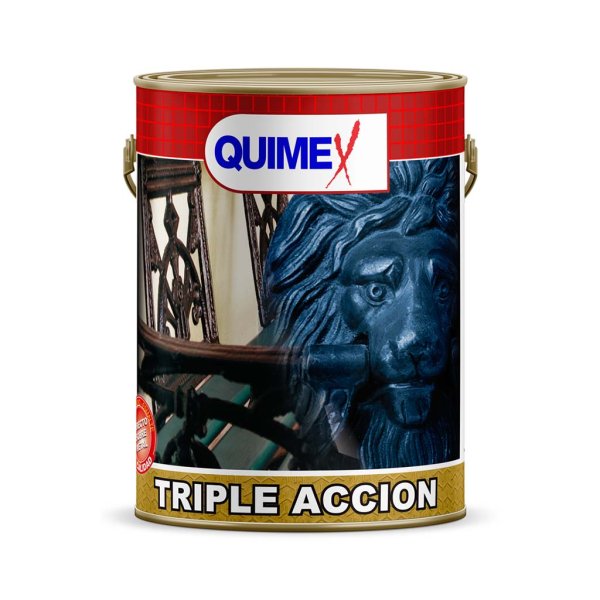 Quimex 4L Esmalte Sintético Triple Acción Marrón 2887