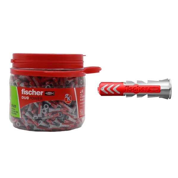 Taco Universal DuoPower 6 Balde x750 Unidades Fischer 608536