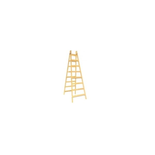 Escalera Pintor De Madera 8 Escalones 2.40m