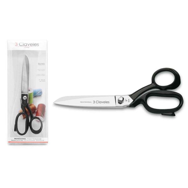 Tijera Sastre Niquel Mango Esmaltado 9'' 3 Claveles 92