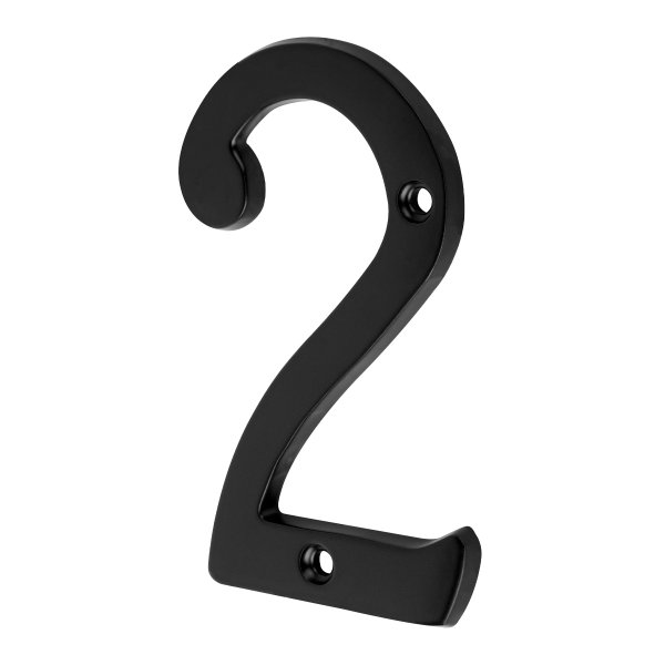 Número De Puerta ''2'' Bronce Negro Alto 4'' Hermex NUCH-2N