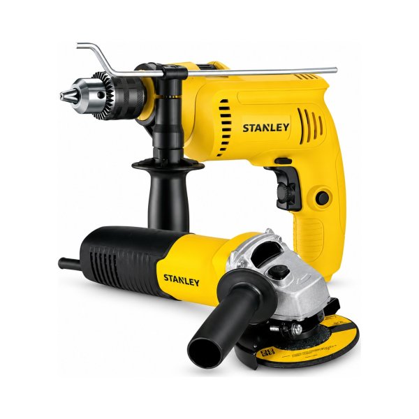 Combo Taladro Percutor y Amoladora 220 V Stanley SHG6070KA