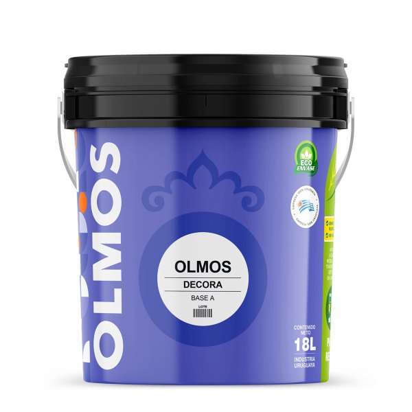 Pintura Acrílica Lavable Antihongos OLMOS DECORA 3,6lt 