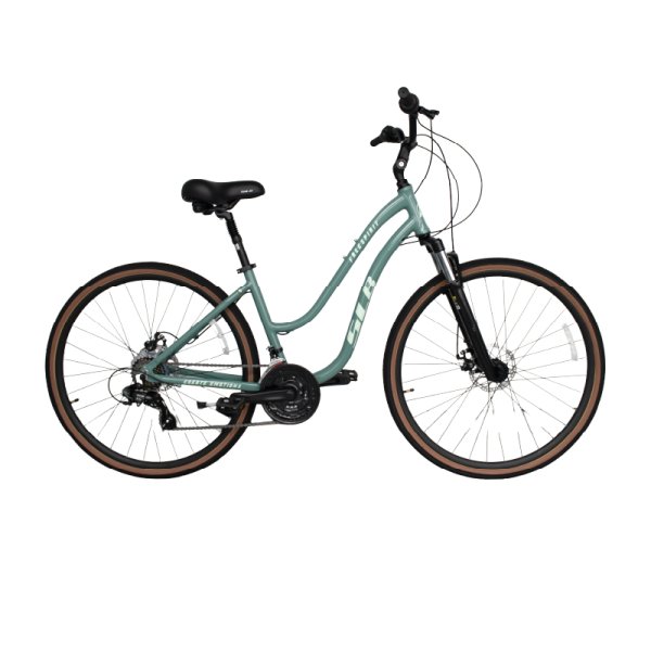 Bicicleta urbana SLB SLB-FREEMGN Freespirit confort lady 700 x 38 talle M verde
