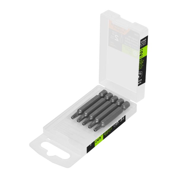 Puntas Atornillador Torx Con Seguro T25 x 2'' Truper PUDE-6225 Estuche x 5 