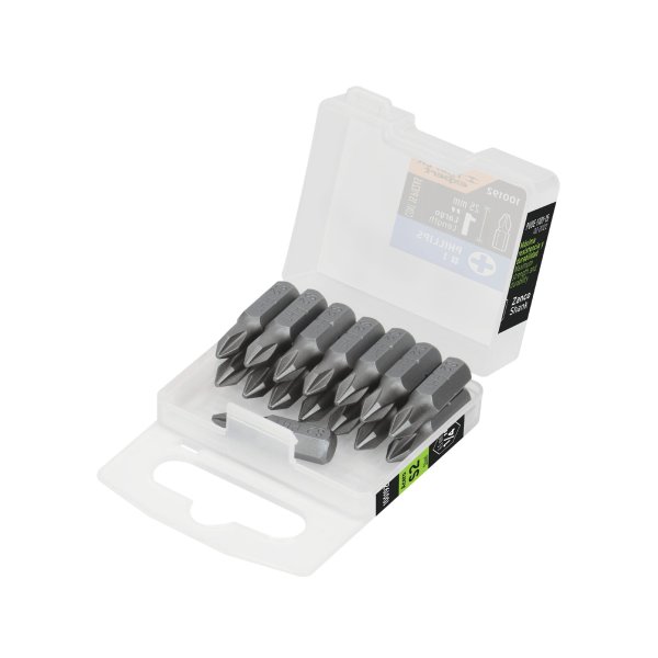 Puntas Atornillador Phillips PH2 x 1'' Truper PUDE-1102-15 Estuche x 15 