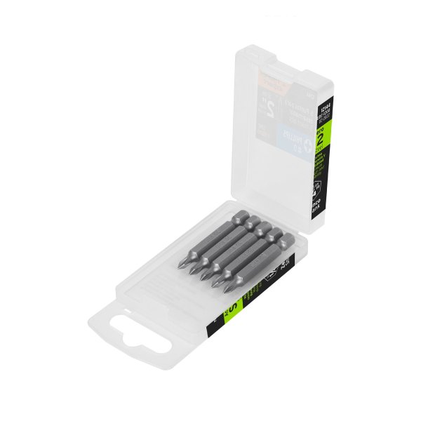 Puntas Atornillador Phillips PH0 x 2'' Truper PUDE-1200 Estuche x 5 