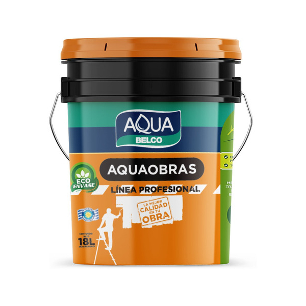 Pintura Para Cielorrasos Anti Hongos Aqua Obras Belco 3,6lt
