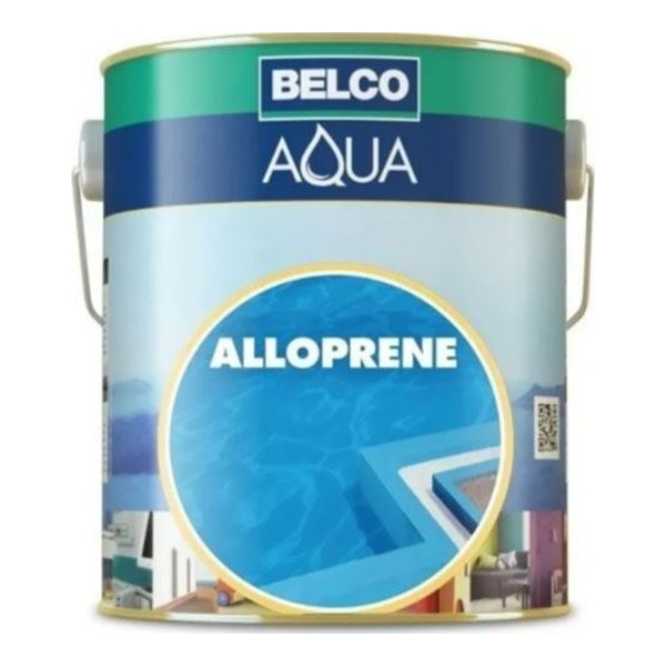 Pintura ALLOPRENE Caucho Clorado Blanco Aqua Belco 0,9lt