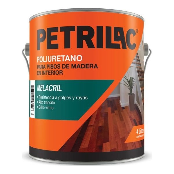 Plastificante Para Pisos De Madera Melacril Petrilac 4lt