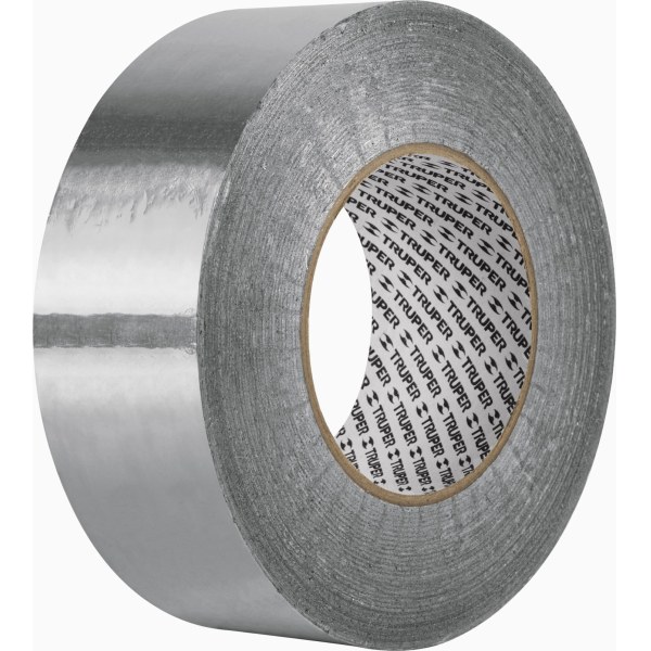 Cinta adhesiva de aluminio resistente a 40°C Truper 30 m