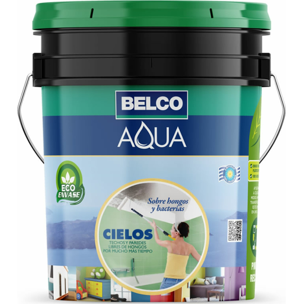 Pintura Cielorrasos Sobre Hongos y Bacterias AQUACIELOS Aqua Belco 18lt