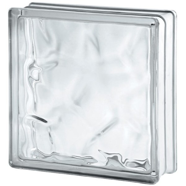 Ladrillo de Vidrio Grande 24 x 24cm Nube - Wave