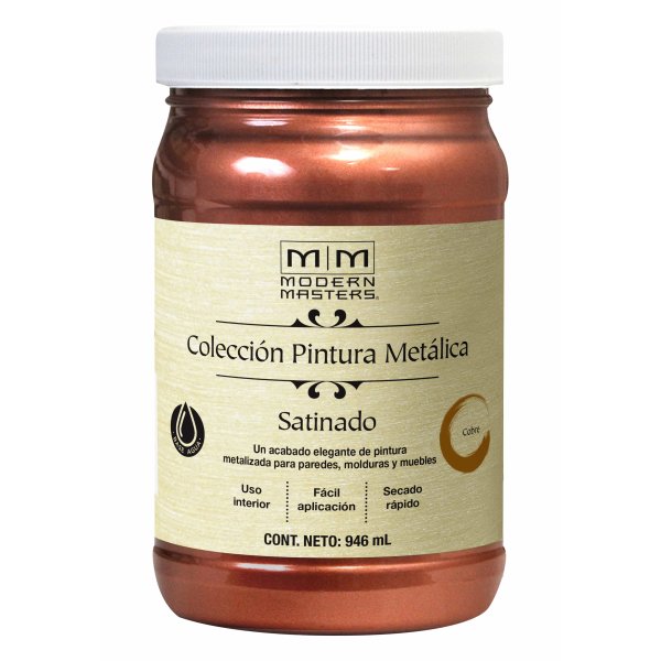 Pintura Metálica Cobre Satinado Modern Masters 946ml