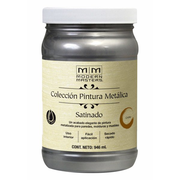 Pintura Metálica Cromo Satinado Modern Masters 946ml