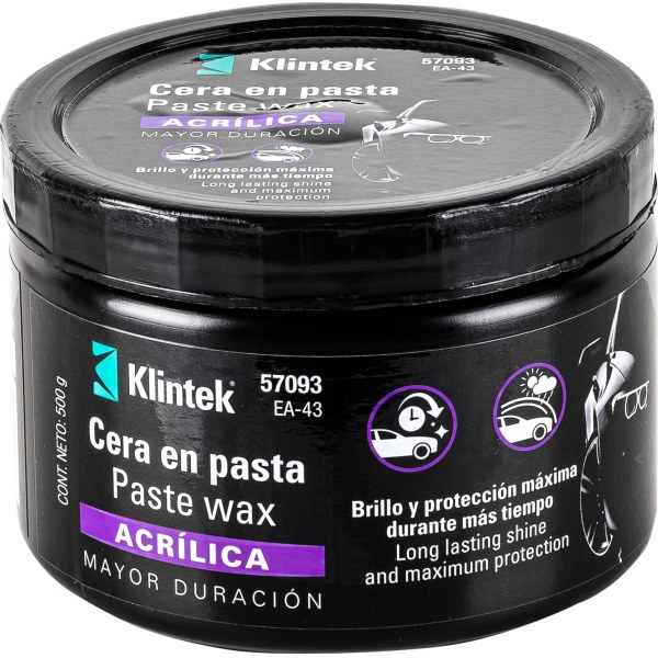 Cera en Pasta Acrílica para Autos Klintek Pack 6 x 500gr
