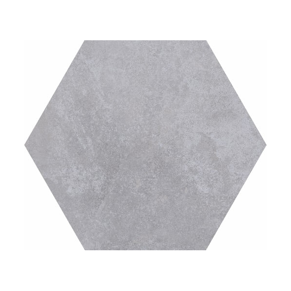 Cerámica Piso Pared Hexagonal 20x23cm Ceral Cimento Gris