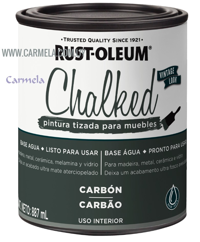 Pintura Tizada Chalked Rust Oleum Gris Carb N Barraca Carmela