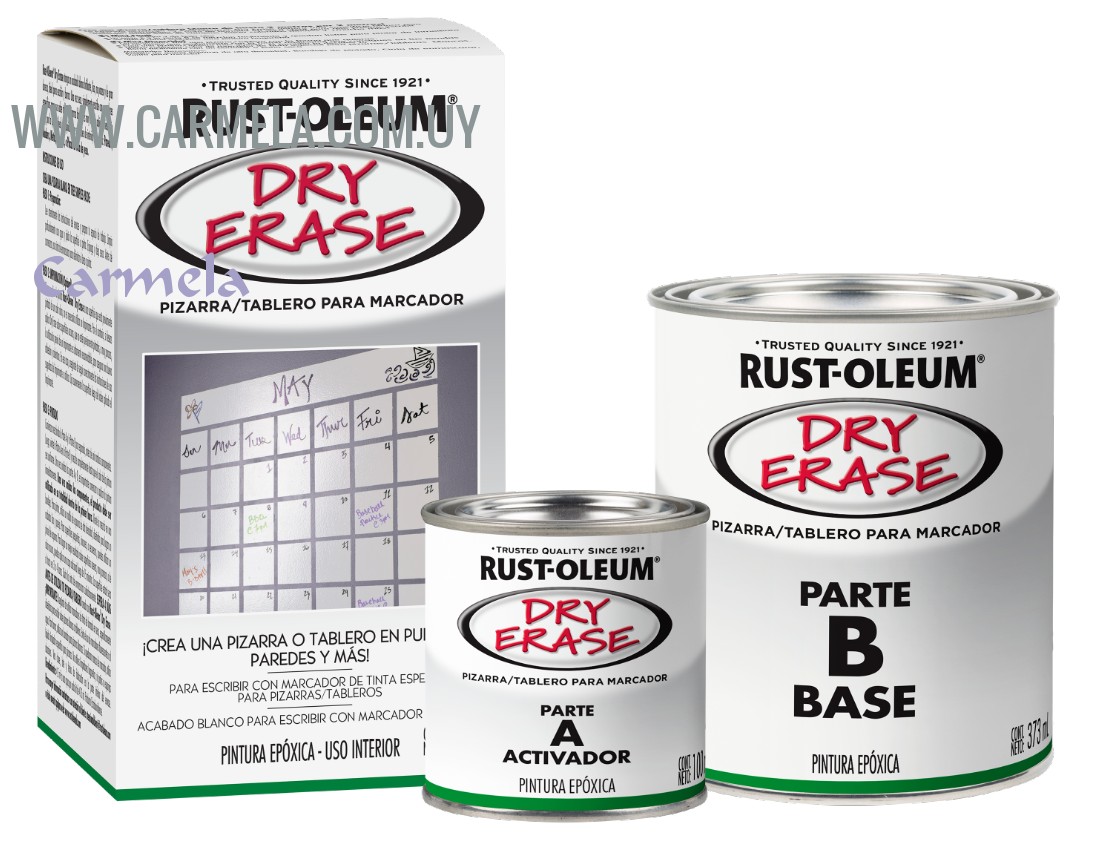 apoyo Extranjero Detector Pintura para Pizarra Blanca Dry Erase Rust Oleum | Barraca Carmela