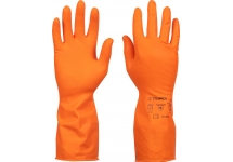 Guantes Limpieza Látex Natural Afelpado Truper GU-311
