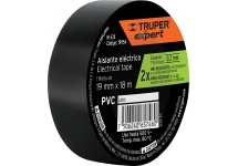 Cinta Eléctrica Aisladora 19mm Negra Truper Expert x 8