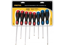 Juego 8 Destornilladores Magnéticos Pretul JD-8BP