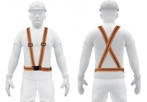 Chaleco Tipo Arnés Naranja Cinta Reflectiva Truper