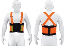 Faja Lumbar con Tirantes 4 Varillas Truper FAJA-MN