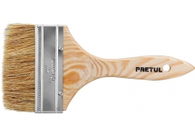 Pincel Cerda Blanca Mango Madera 4'' 10cm Pretul