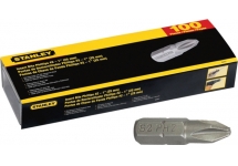 Puntas Atornillador Phillips PH2 25mm Stanley x 100
