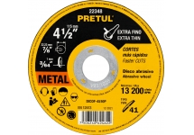 Disco Corte Metal Acero 115mm x 1mm Pretul