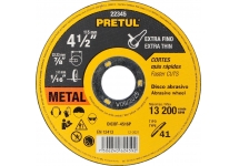 Disco Corte Metal Acero 115mm x 1.6mm Pretul