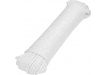 Cuerda Piola Trenzada 6mm Blanca Rollo 30mt Fiero