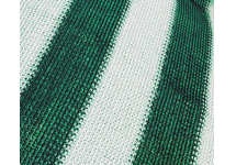 Malla Sombra 80 Rayada Verde Y Blanco