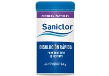 Pastillas Cloro Disolución Rápida Piscina Saniclor 1 Kg