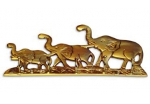 Llavero Portallaves de Bronce Elefantes Ab Brass