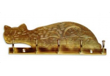 Llavero Portallaves de Bronce Gato Ab Brass