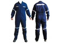 Mameluco Overol Trabajo Azul Reflectivo Slender