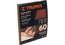 Lija Para Madera Grano 60 Grueso Papel Kraft Truper
