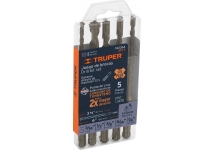 Juego 5 Mechas Sds Plus Para Concreto Truper JBS-5